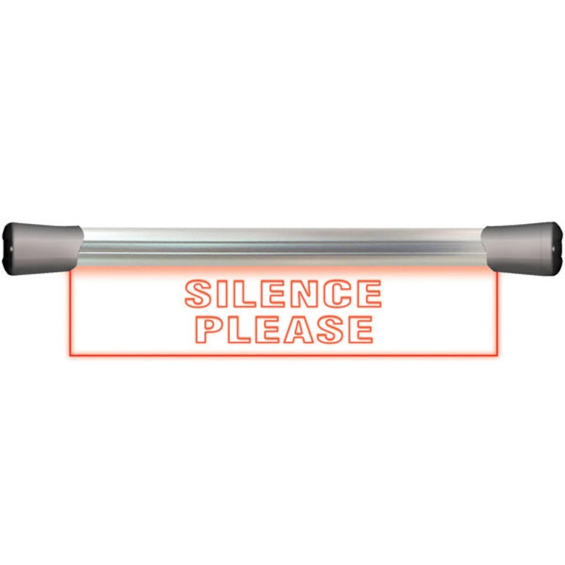Sonifex LD-40F1SIL LED Single Flush Mounting 40cm Silence Please Sign