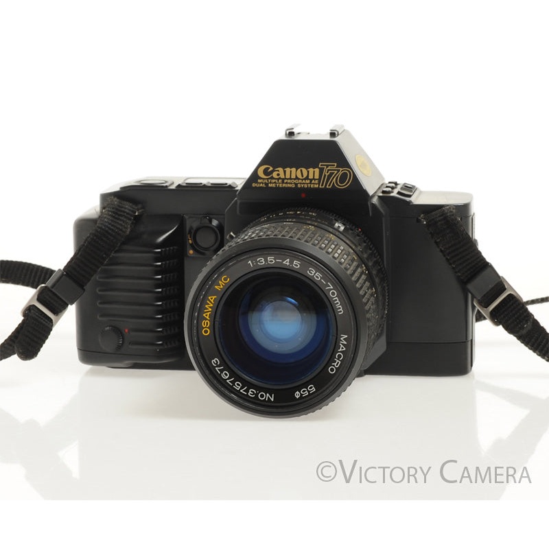 Canon T70 35mm FD Film Camera Body w/ 35-70mm Zoom Lens  [EXC]
