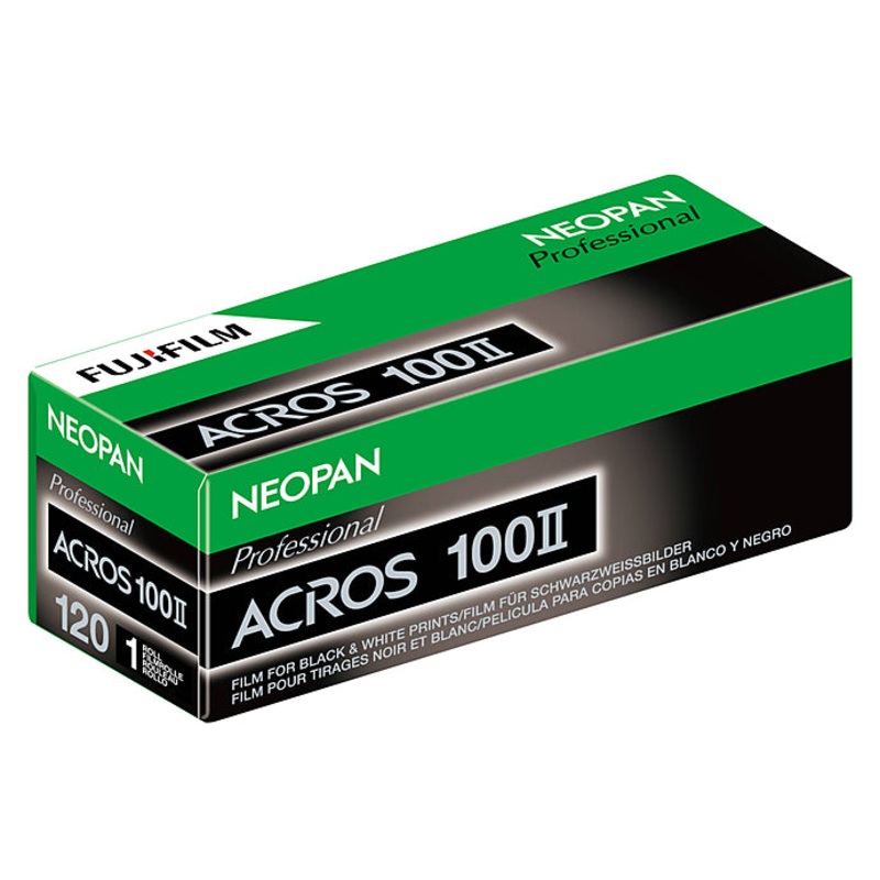 FUJIFILM Neopan 100 Acros II Black and White Negative Film – 120 Roll Film