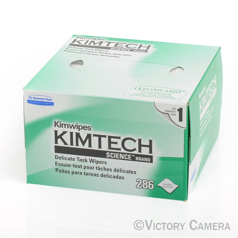 Kimwipes 4.5 x 8.5″ (280 Count) Camera Lens Cleaning Wipes