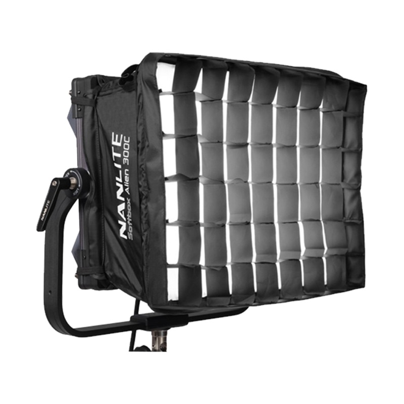 Nanlite Pop-Up Softbox and Grid for the Alien 300C LED Panel Light