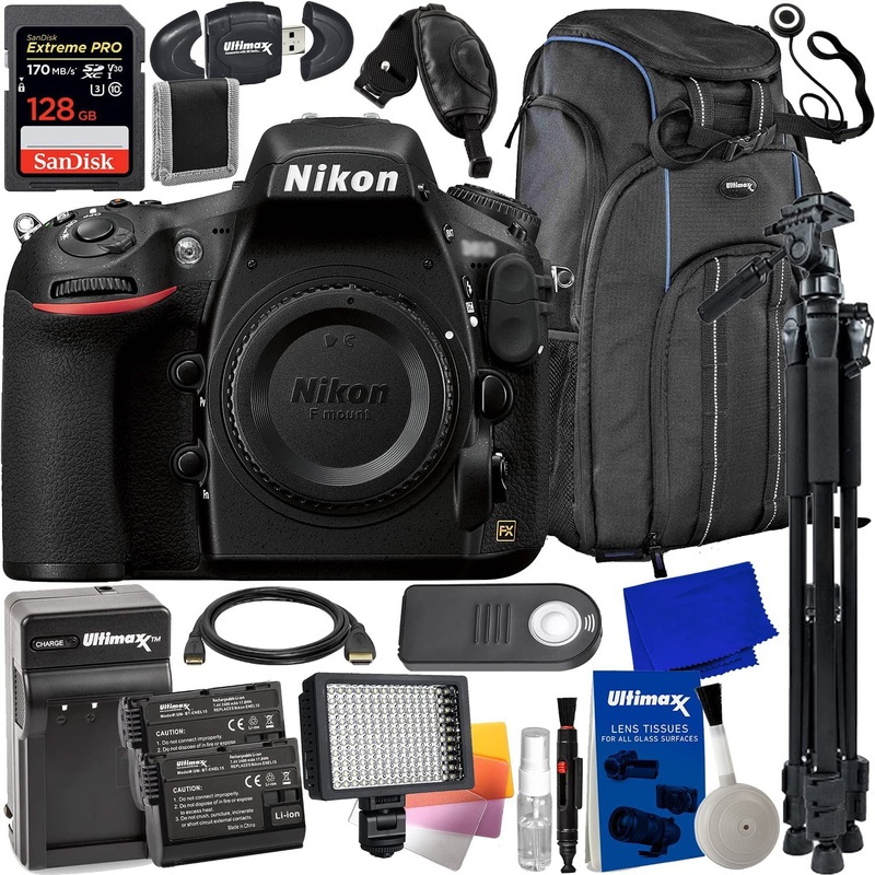 Nikon D810 36.3MP DSLR Camera (Body Only) 1542 – 16PC Accessory Bundle