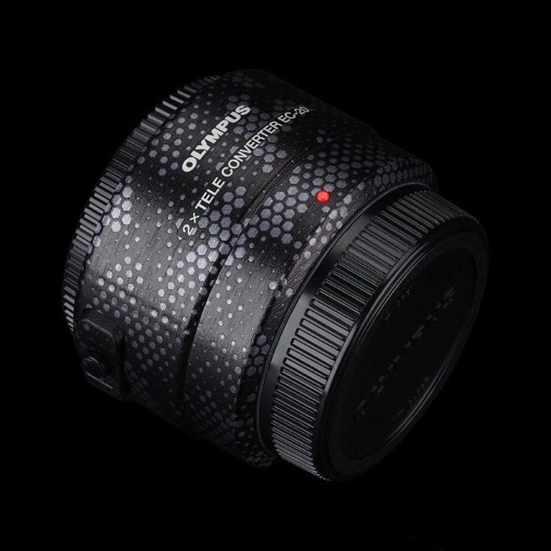 OLYMPUS EC-20 2x Teleconverter Skin Brushed Black