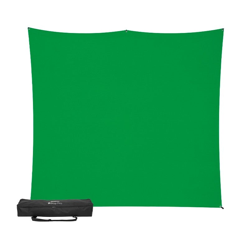 Wescott Kit support X-Drop Pro + fond Chromakey Vert – 8×8 (2.40 x 2.40 m)