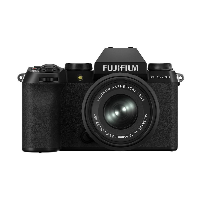 Fujifilm X-S20 Mirrorless  Digital Camera with XC15-45mmF3.5-5.6 OIS PZ Lens Kit (Black)