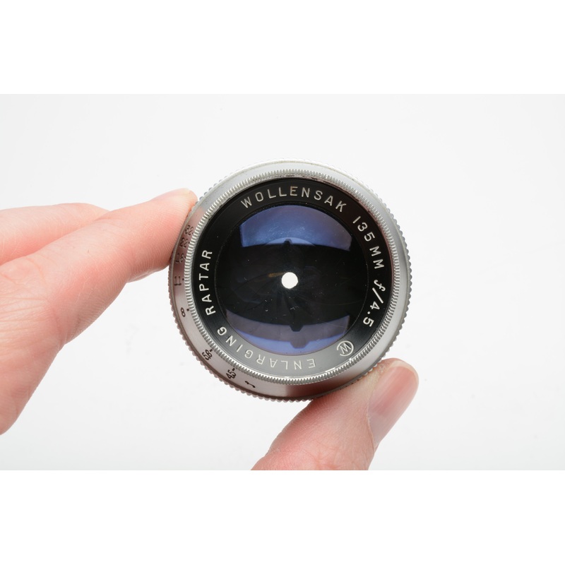 Wollensak Raptar 135mm f4.5 Enlarging lens w/Retaining ring