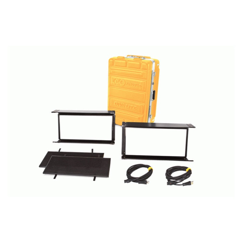 Kino Flo Diva-Lite 20 LED DMX Kit (2-Unit) Universal w/ Flight Case – KIT-DL22XU