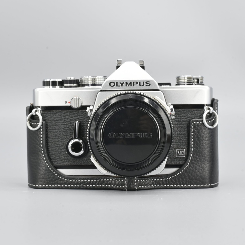New Leather Camera Case For Olympus (OM1,OM2,OM3,OM4) Black