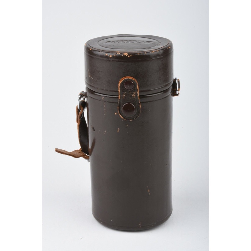 Nikon Nikkor Brown Leather Case ( ~7.5″ x 3.5″)