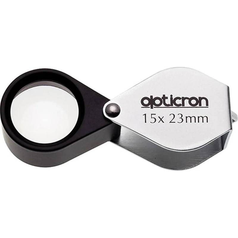 Opticron Folding Metal Loupe Magnifier 15x 23mm
