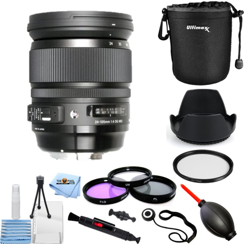 Sigma 24-105mm f/4 DG OS HSM Art Lens for Canon EF 635101 – 10PC Accessory Kit