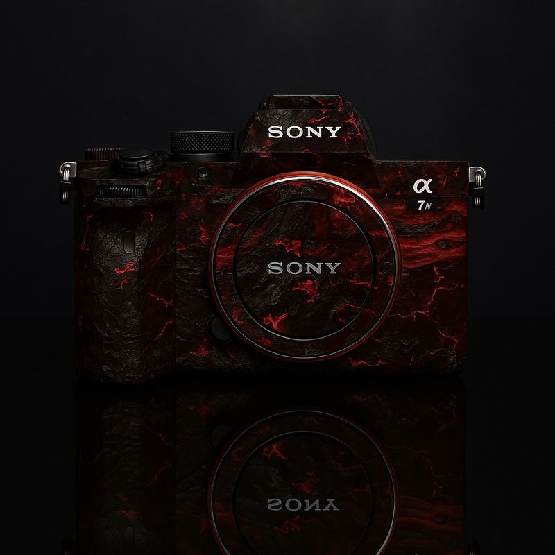Volcanic Lava Camera Stickers – Heat & Fire Art Decals for Most Models