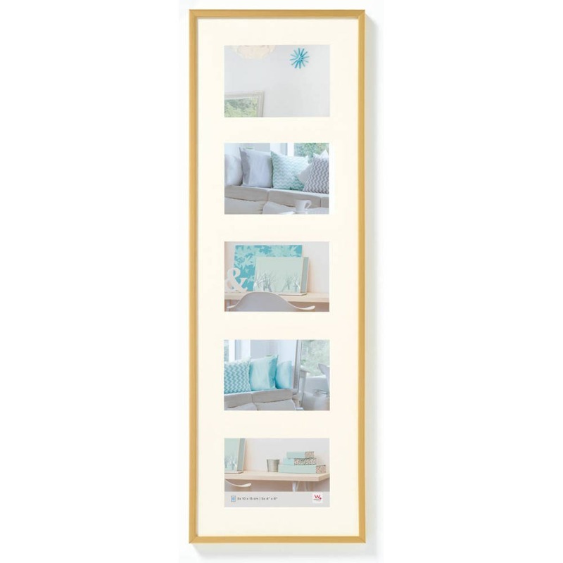 Walther New Lifestyle Photo Frame Gold 28×9 inch – (Insert for 5x 6×4 inch)