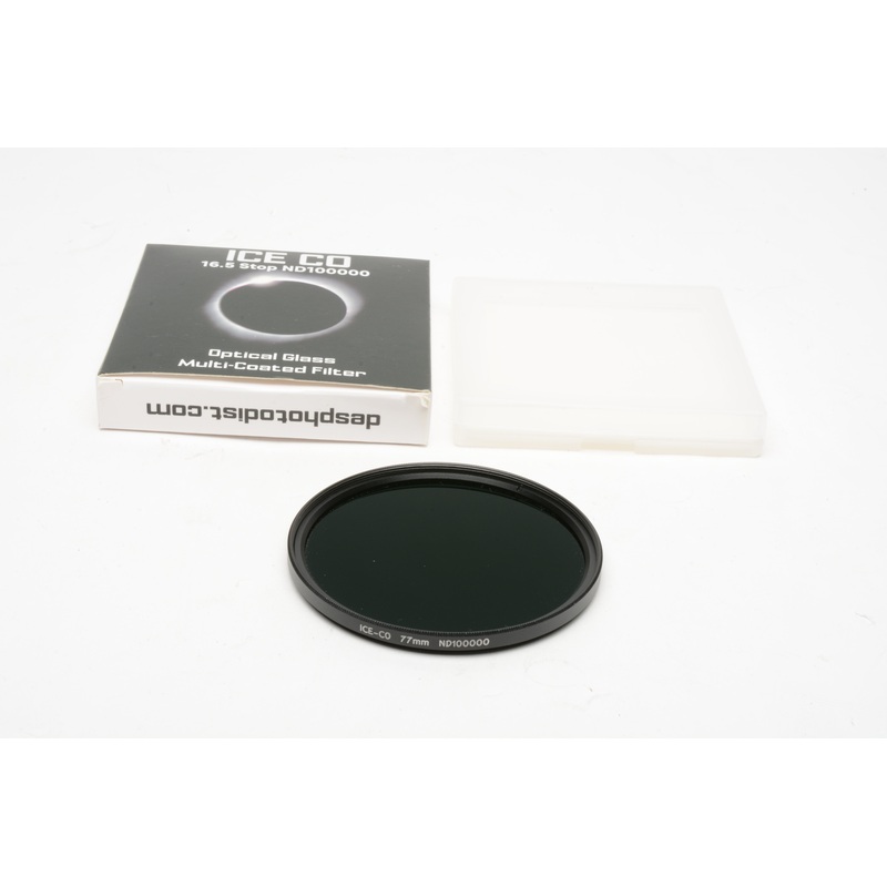 ICE CO 77mm ND100000 MC Optical Glass Filter 16.5 Stop Neutral Density Mint-