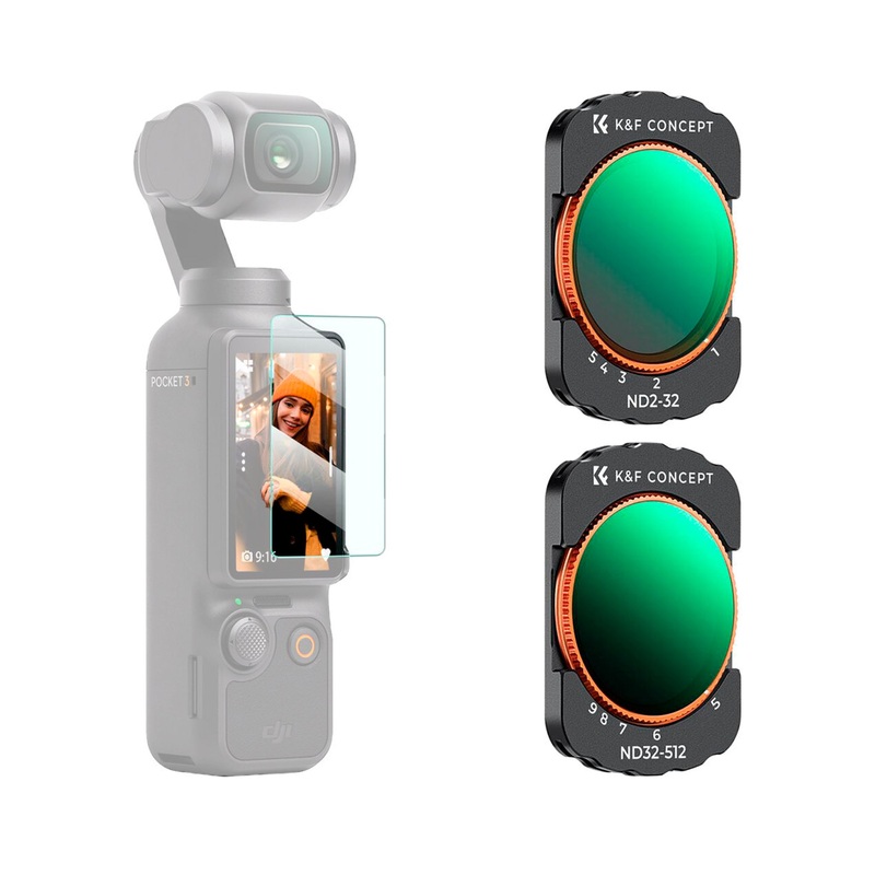 Kit de Filtros VND K&F Concept Nano-X para DJI Osmo Pocket 3