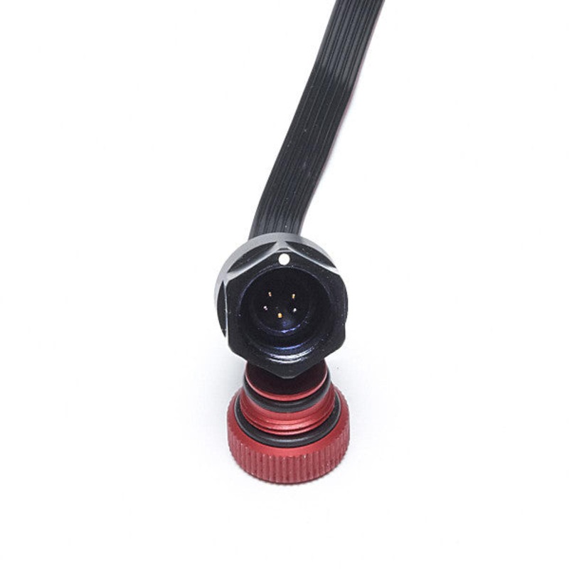Subal Nikonos Bulkhead, Right Side w/ Red Connector