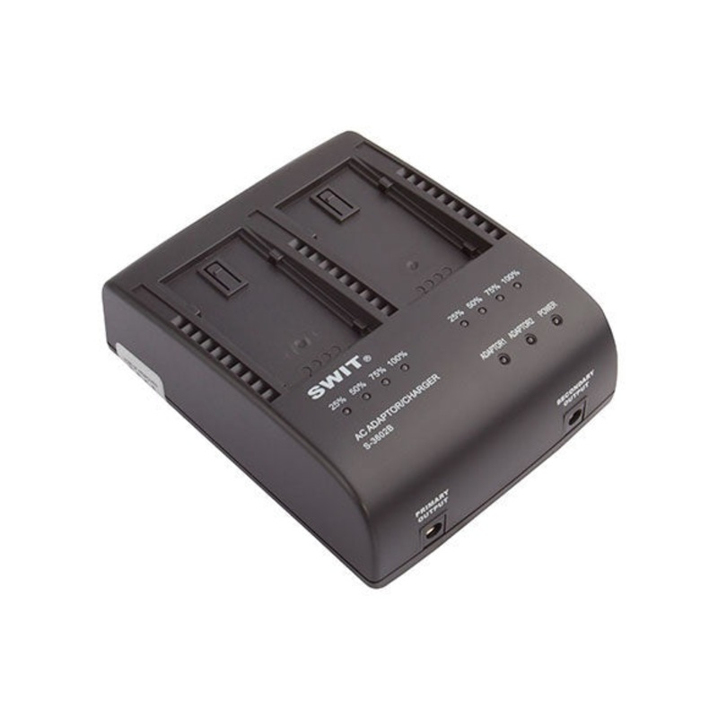 Swit S-3602B 2-ch Panasonic VW Chargeur et adaptateur srie Panasonic VBG