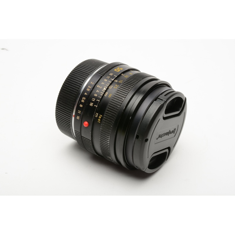 Leica Leitz Canada Summicron-R 50mm f2 3 Cam Prime lens, Sky+ Caps