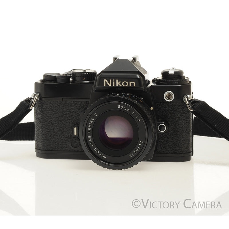 Nikon FE Black 35mm Film Camera with 50mm F1.8 AI-S Lens [EXC]