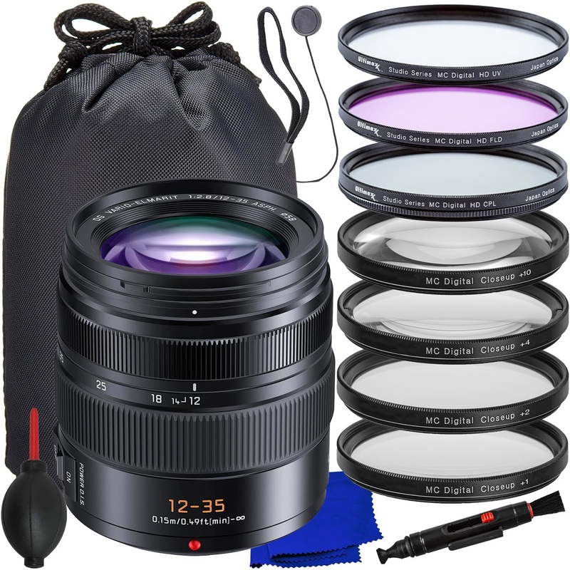 Panasonic Lumix G X Vario 12-35mm f/2.8 II ASPH. POWER O.I.S. Lens – 12PC Bundle
