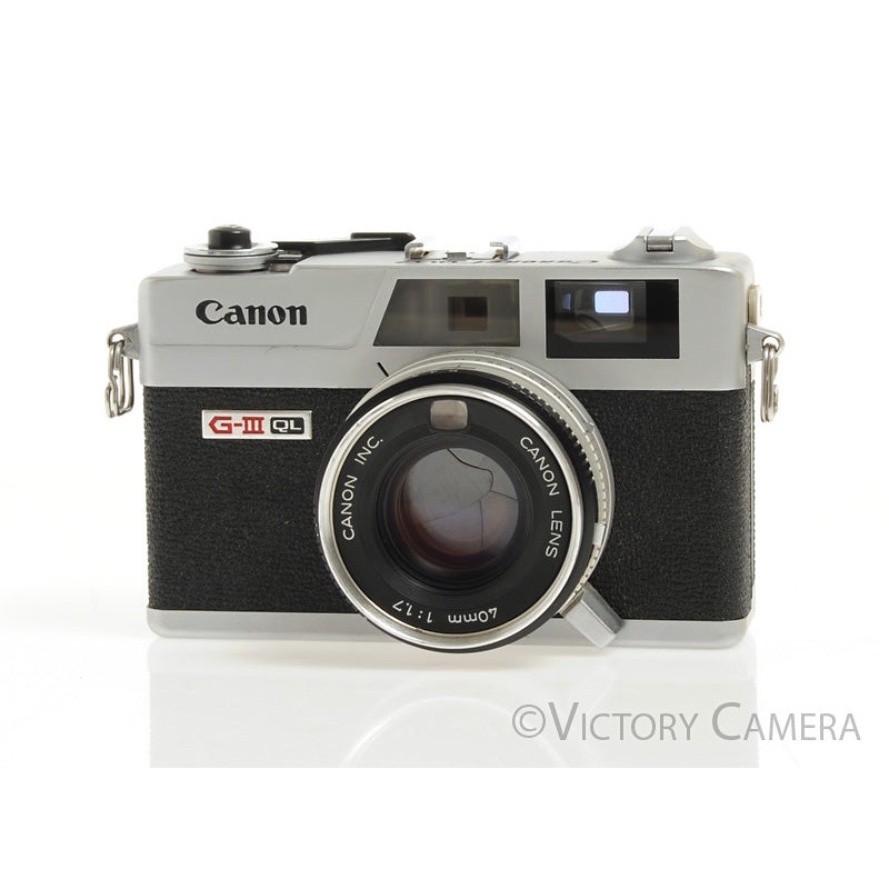 Canonet QL17 QL-17 GIII 35mm Rangefinder Camera w/ 40mm f1.7 Lens -New Seals- [Good]