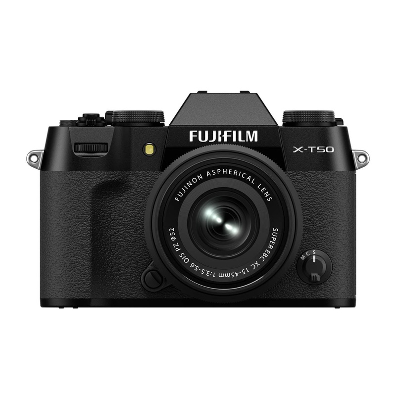 Fujifilm X-T50 Camera with XC 15-45mm F3.5-5.6 OIS PZ Lens – Black