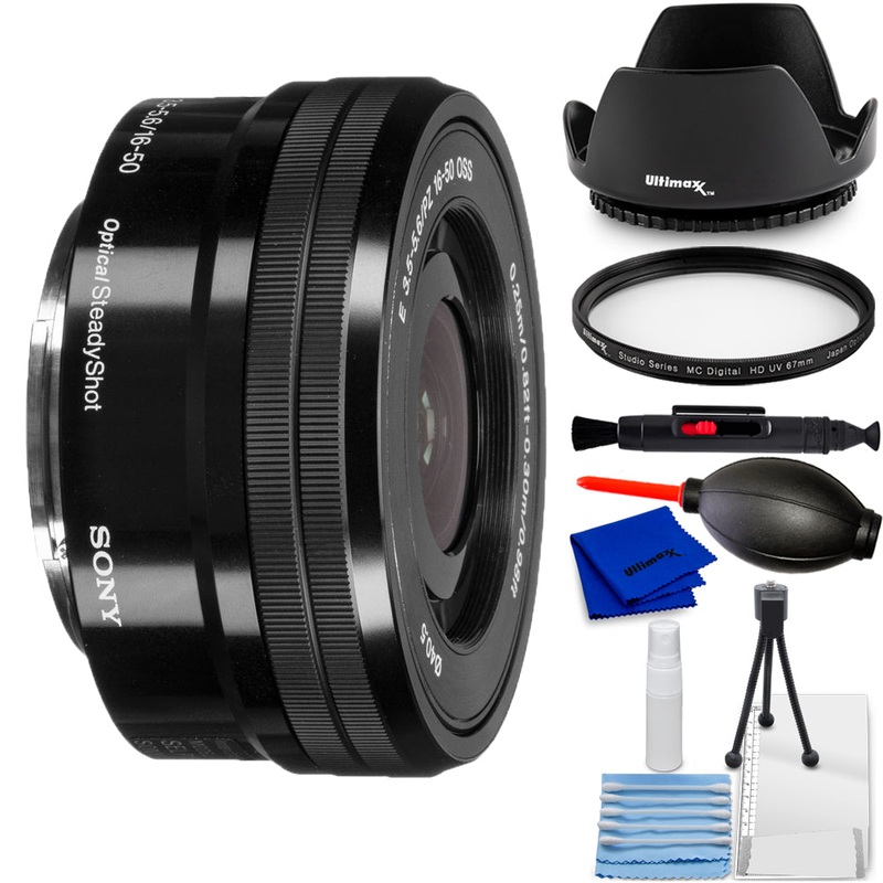 Sony E PZ 16-50mm f/3.5-5.6 OSS Lens + Lens Pouch Bundle – New in White Box