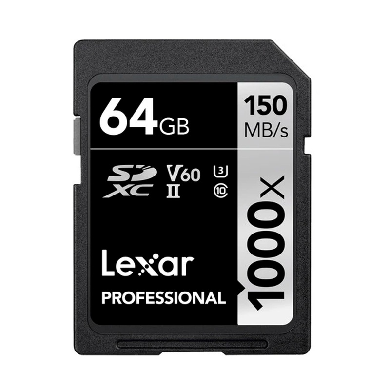 Tarjeta de Memoria Lexar 64gb SDXC 1000X Clase 10 UHS-II