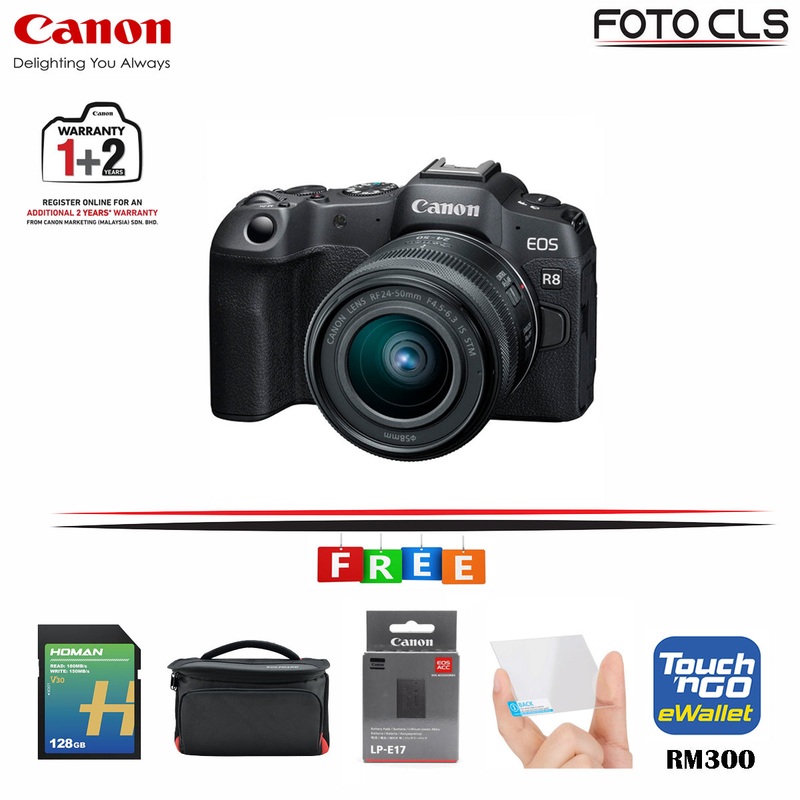 (August Promo)Canon EOS R8 Mirrorless Camera Body Only
