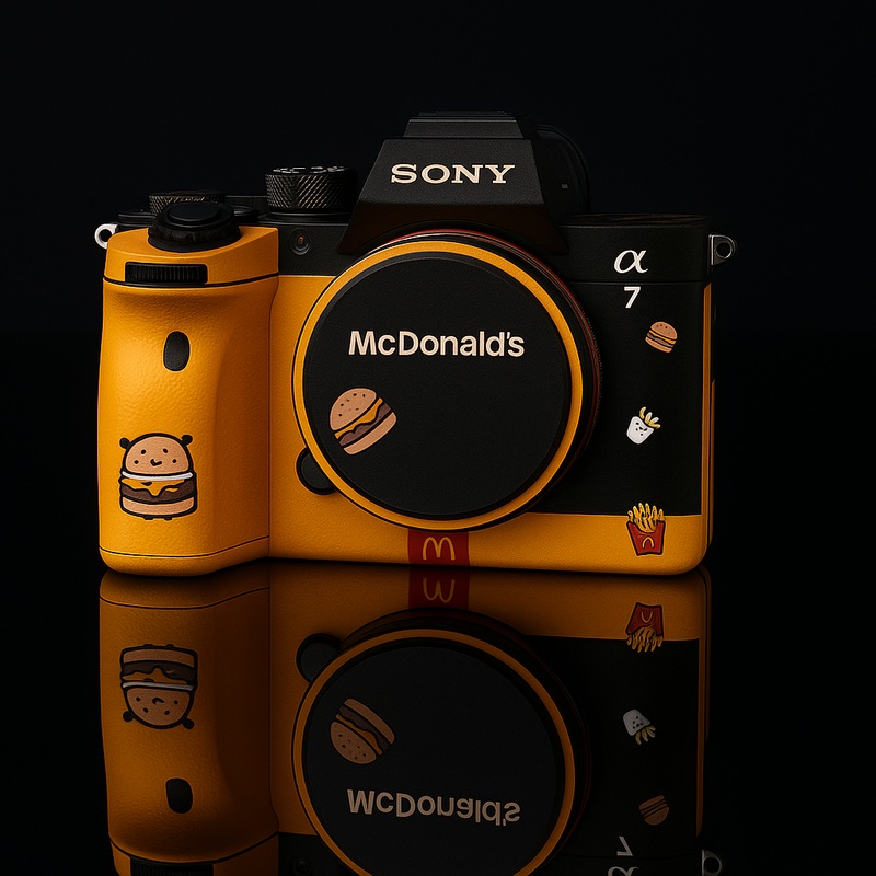 Burger Pop Camera Skin – Fits Most Models