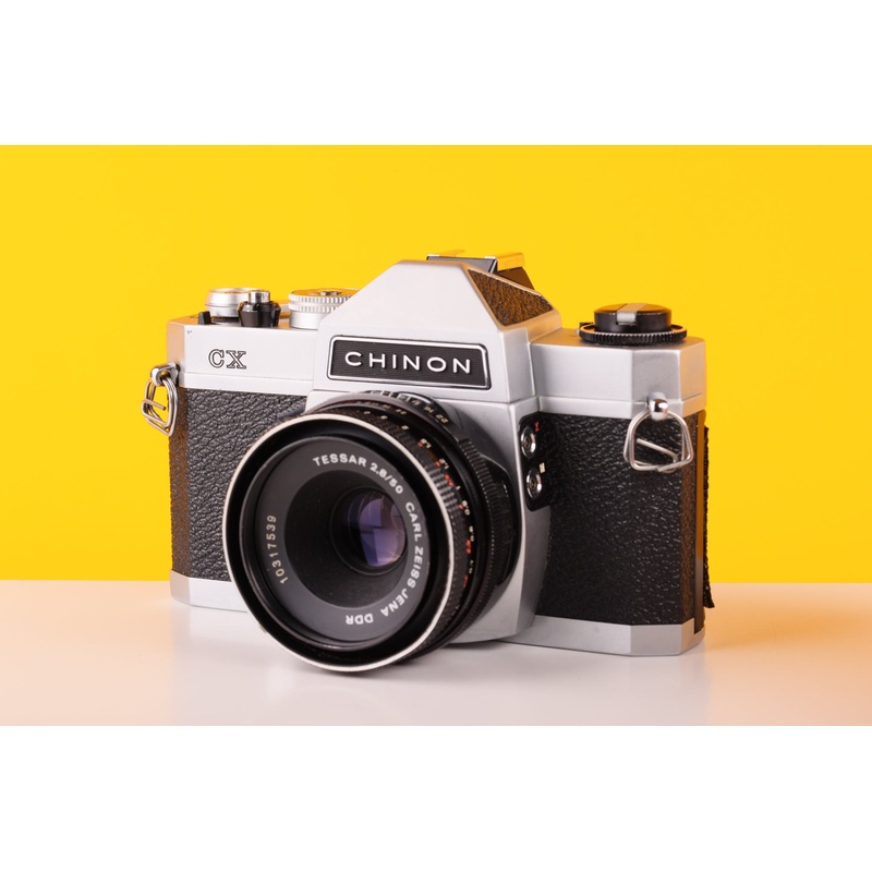 Chinon CX 35mm SLR Film Camera with Carl Zeiss Jena 50mm f/2.8