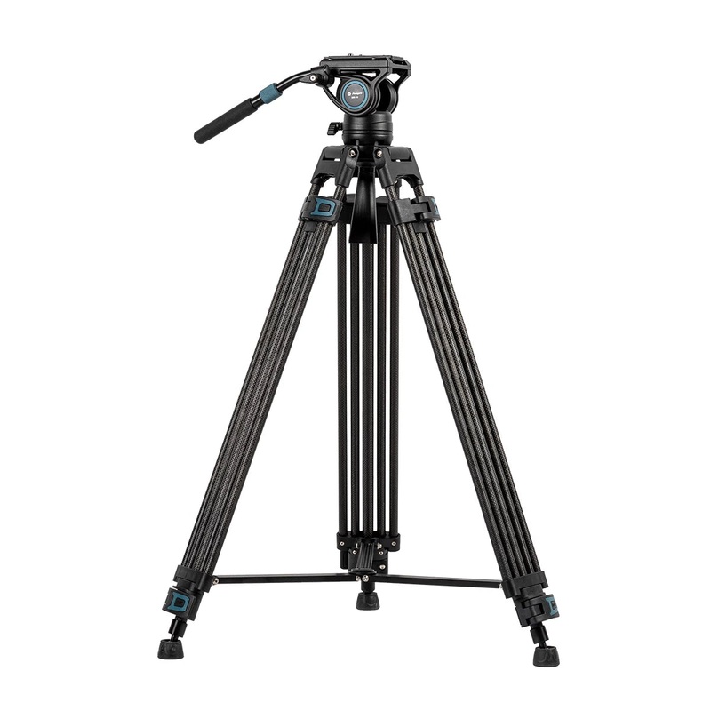 Fotopro DV-3C Heavy Duty Fluid Head Carbon Fibre Video Tripod