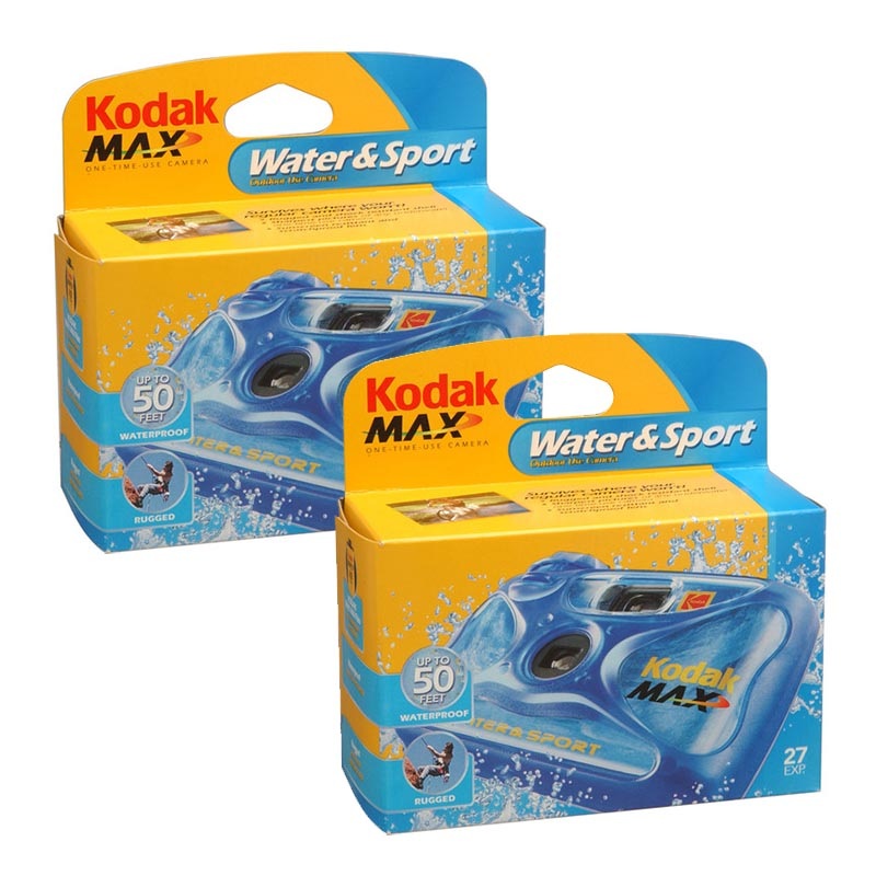 Kodak Ultra Sport Underwater 15M SUC Single Use Disposable Camera 27 Exp – 2 pack
