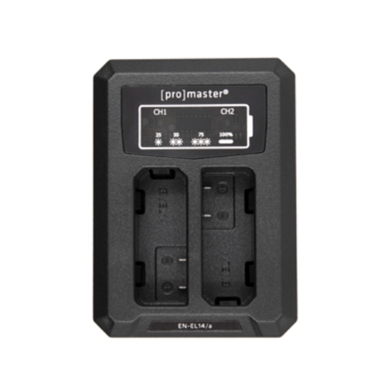 Promaster Dually Charger – USB for Nikon EN-EL14