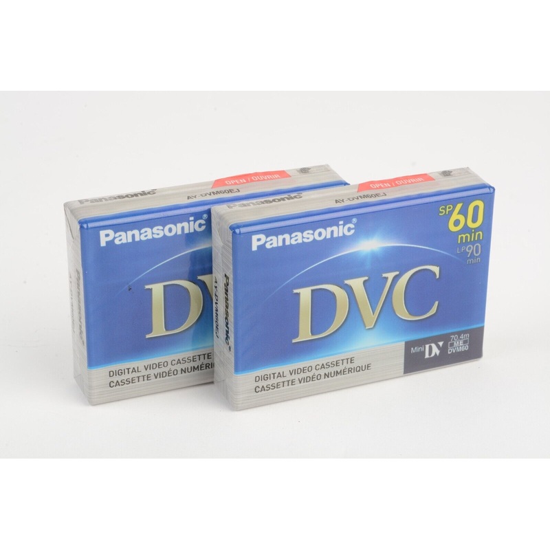 2x Panasonic Mini DV Digital Video Cassettes (2x Mini DV DVM)