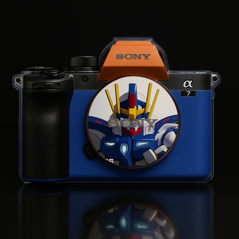 Blue Steel Gundam Camera Skin – Fits Most Models