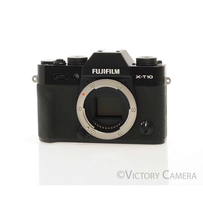 Fuji XT-10 XT10 16.3MP Black Mirrorless Digital Camera Body [EXC]