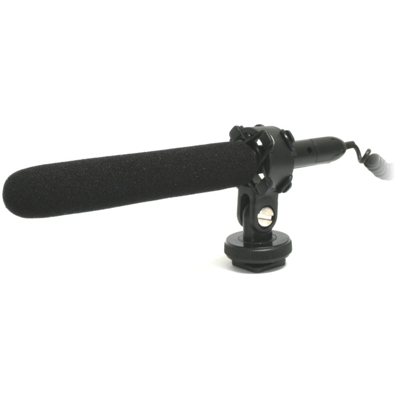 Microphone MIC-120 Mini Condenser Shotgun for DSLR Cameras, Camcorders by Wasabi Power