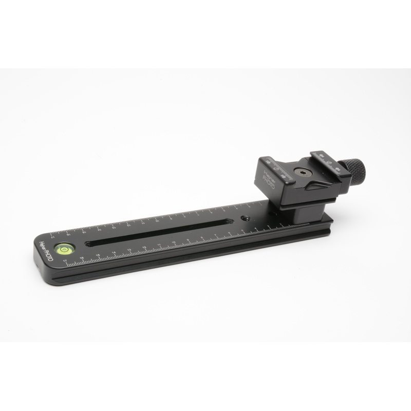 Hejnar photo 8.00 x 1/2 Inch Base Rail w/1.5 Inch Jaw Length Clamp Set