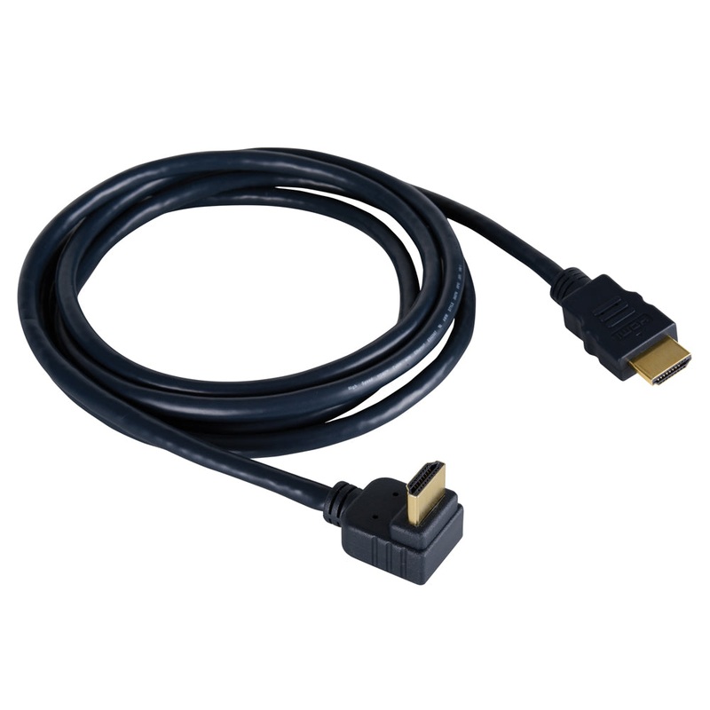 Kramer Electronics C-HM/RA High-Speed HDMI Right Angle Cable with Ethernet CHM/RA3HighSpeed HDMI Right Angle Cable with Ethernet 0.90m (3ft) 4K@60 (4:4:4)