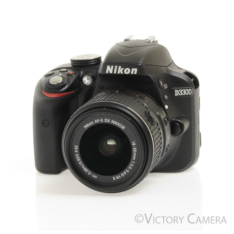 Nikon D3300 24MP Digital SLR Camera w/ 18-55mm VR II Lens ~400 Shots [MINT]