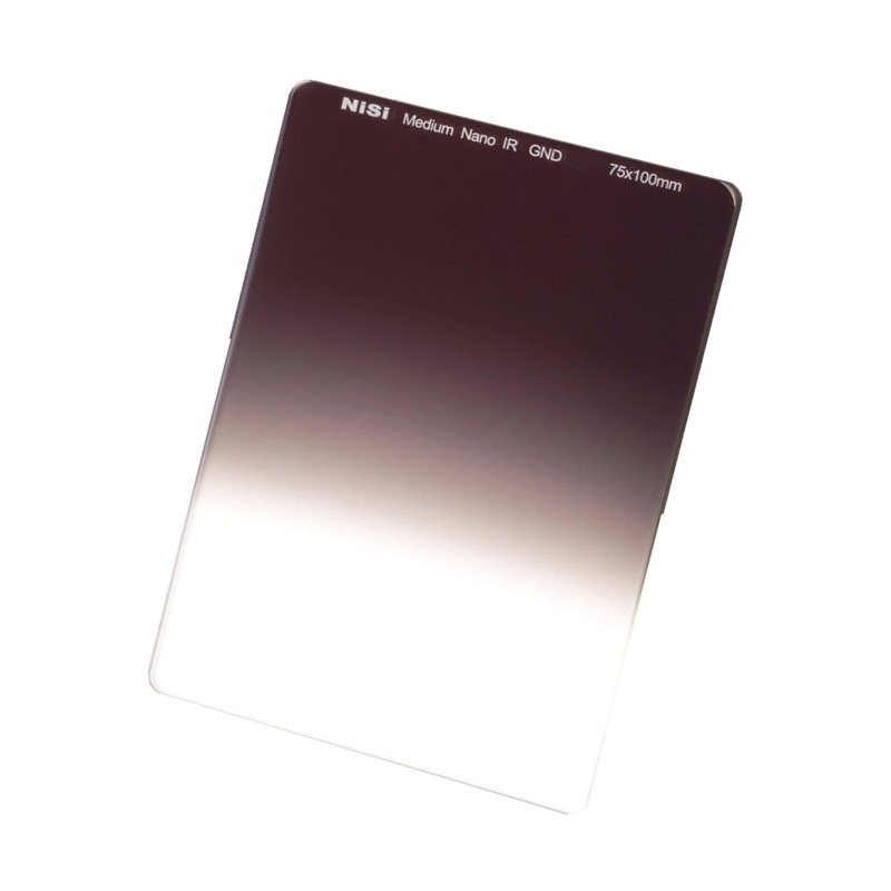 NiSi 75 x 100mm Nano Medium-Edge Graduated IRND 0.9 Filter (3-Stop)