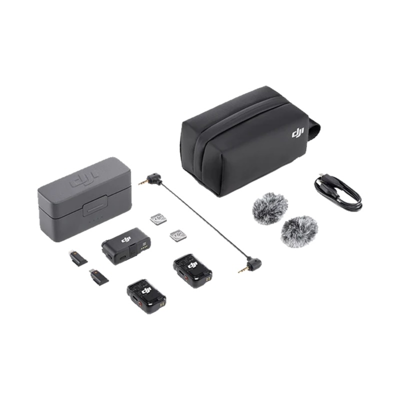 Rental: DJI Mic 2 2-Person Compact Digital Wireless Microphone System/Recorder for Camera and Smartphone (2.4 GHz)
