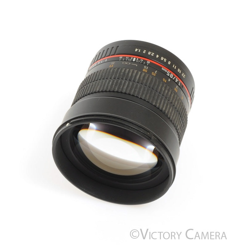 Samyang (Rokinon) 85mm f1.4 AS IF UMC Prime Lens for Canon EF [EXC]
