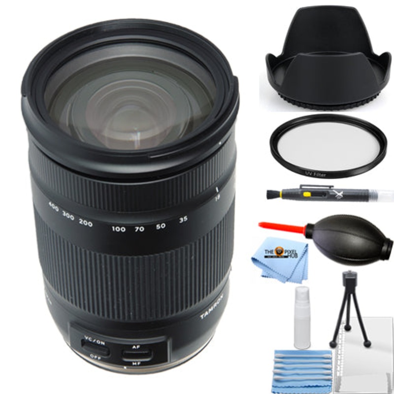 Tamron 18-400mm f/3.5-6.3 Di II VC HLD Lens for Nikon F AFB028N-700 – UV Bundle