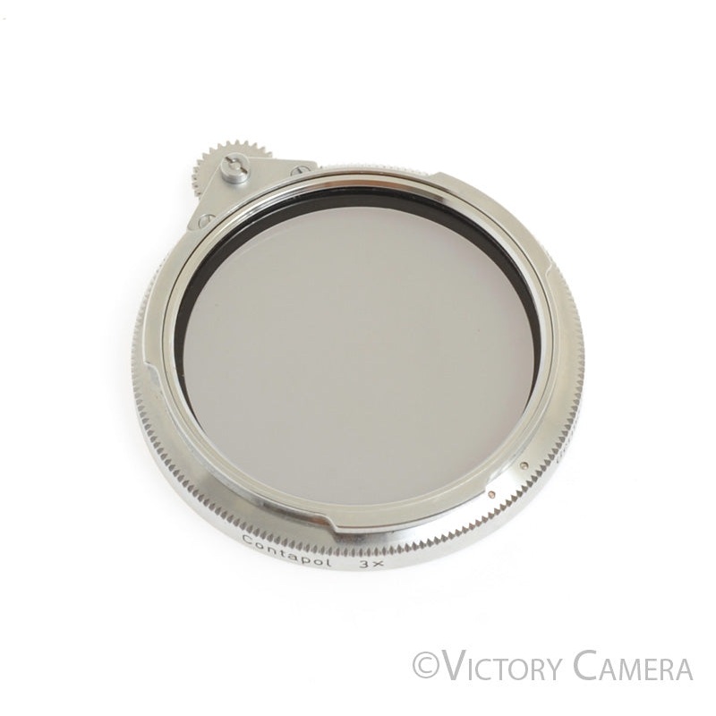 Zeiss Ikon AG B56 Contapol 3x Chrome Polarizing Filter -Clean Glass- [EX+]