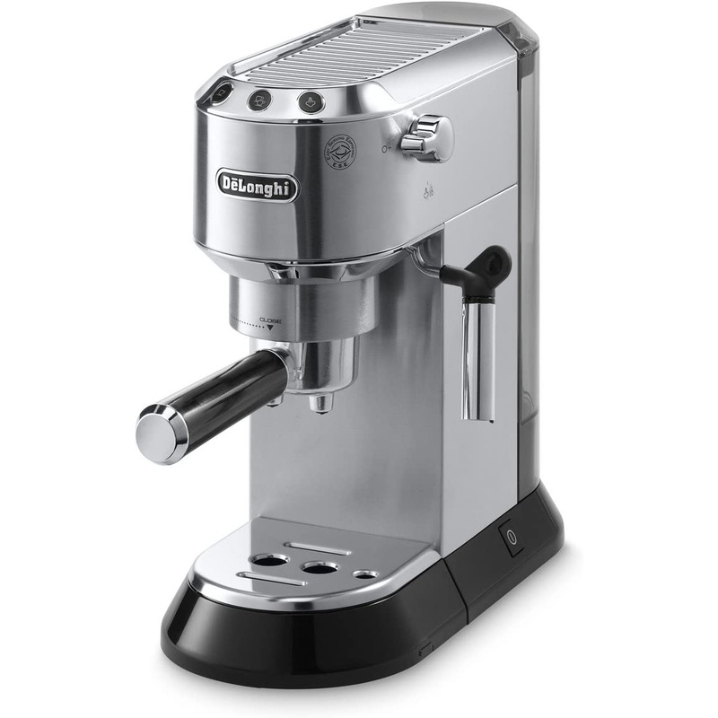 De’Longhi Dedica EC680M 15-Bar Pump Stainless Steel Slim Espresso Cappu. Machine