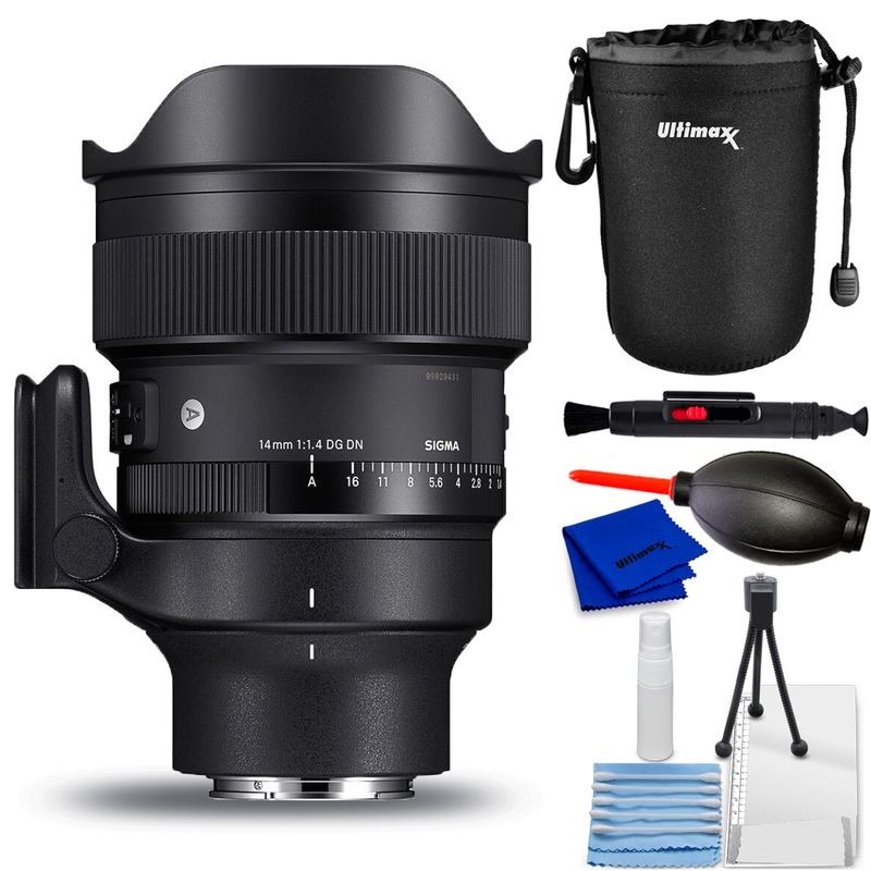 Sigma 14mm f/1.4 DG DN Art Lens (Sony E) 451965 – 7PC Accessory Bundle