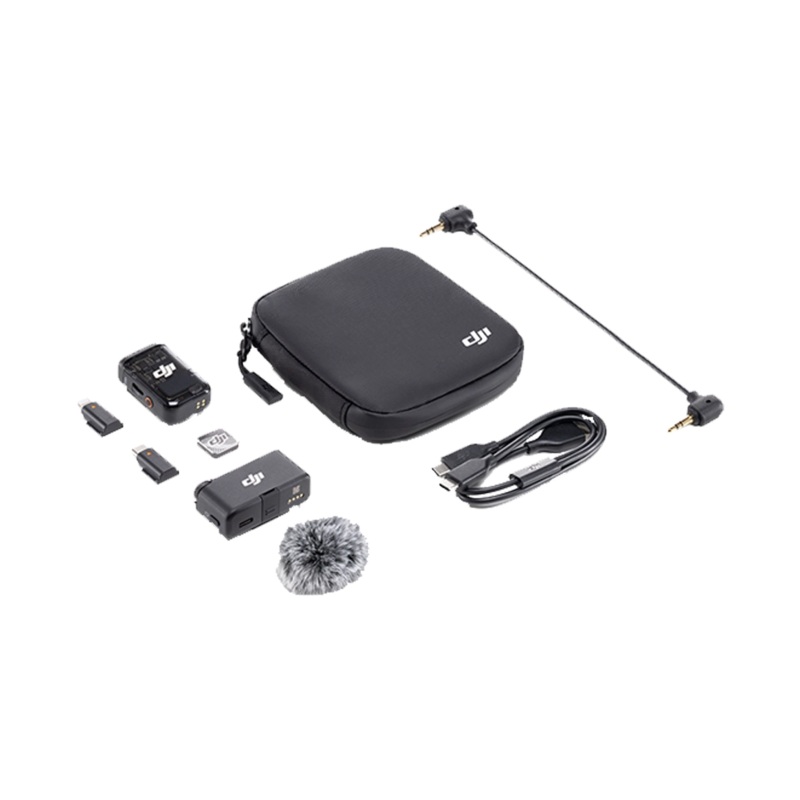 DJI Mic 2 Compact Digital Wireless Microphone System/Recorder for Camera and Smartphone (2.4 GHz)