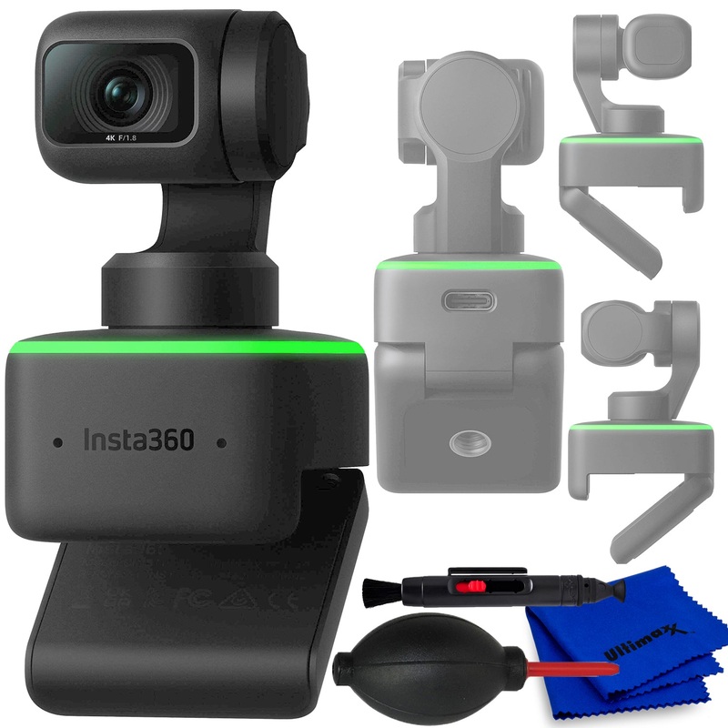 Insta360 Link UHD 4K AI Webcam CINSTBJ/A – Essential Accessory Bundle
